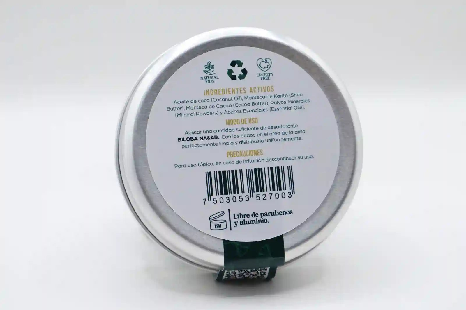 Desodorante Corporal de Menta 85g